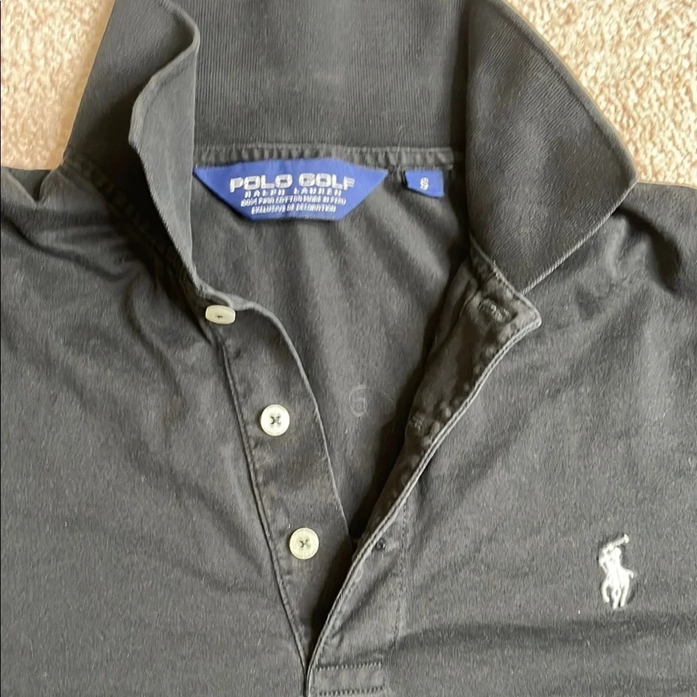 Ralph Lauren Black Polo Shirt with Iconic Embroidery